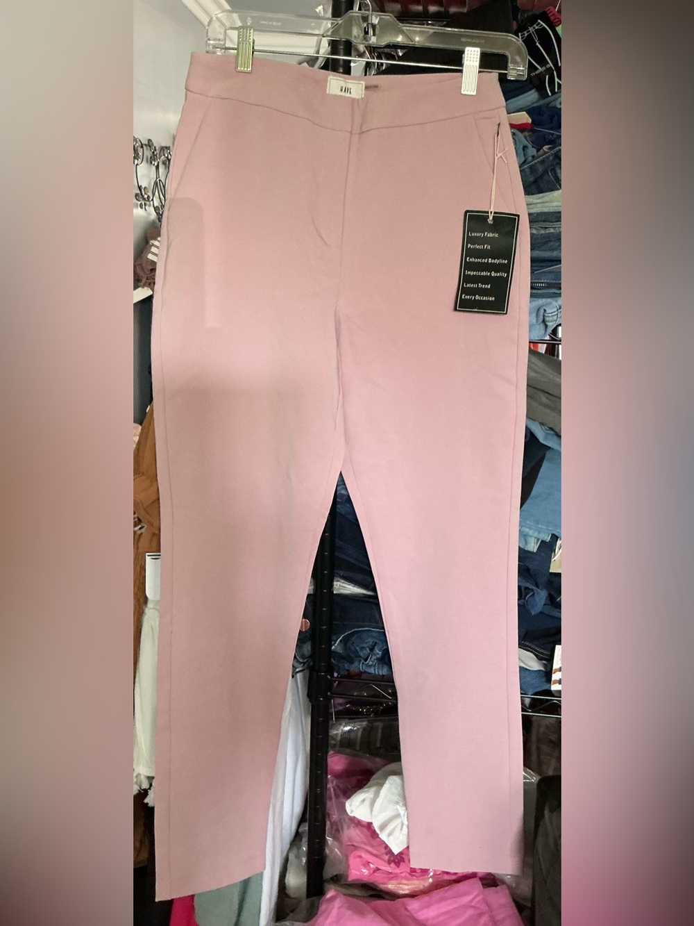 Have Women's Light Pink Straight-Leg Pants